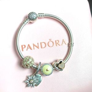 Pandora Bracelet with Charms ( You Keep Me Warm)